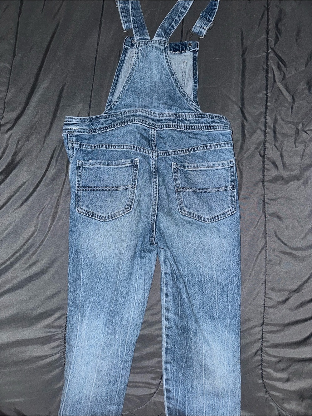 Cat & Jack Light Blue Denim Overalls - Picture 2 of 3